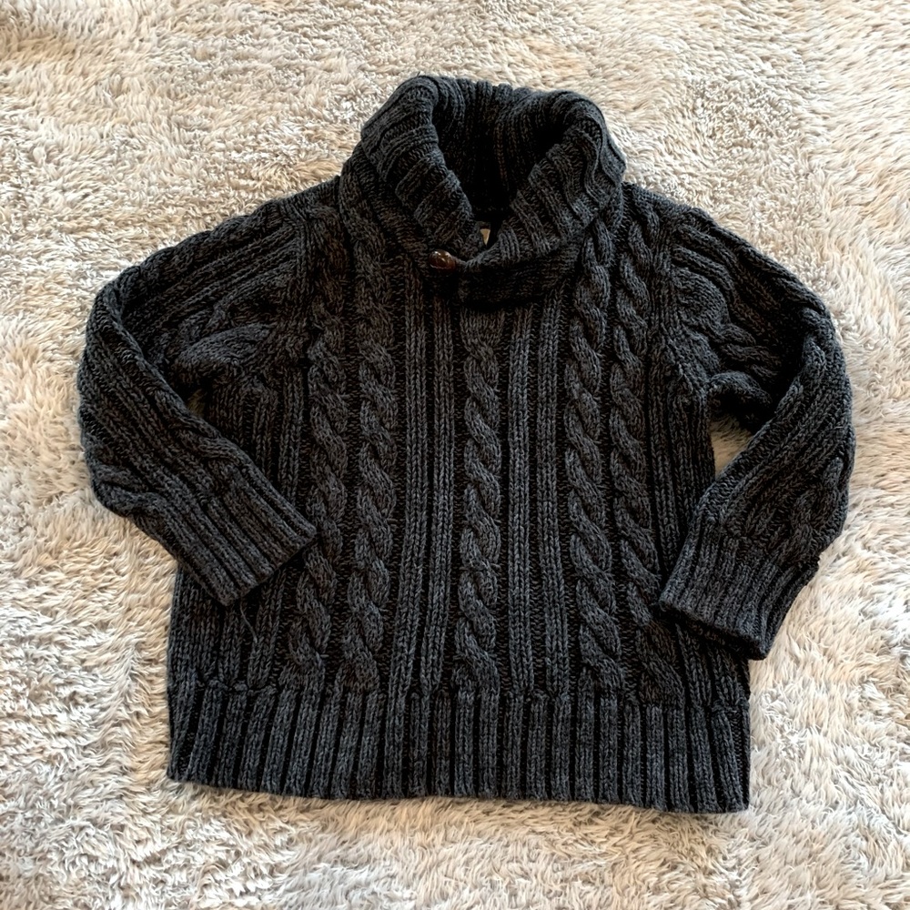 Old Navy Charcoal Cable Knit Sweater